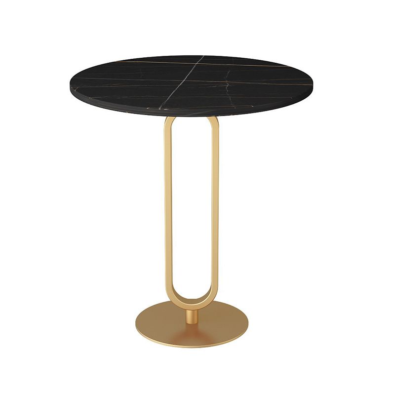 Round Sintered Stone Top End Table 21.6"Tall Pedestal Side Table Clearhalo 'Coffee & Accent Tables' 'Coffee Tables' 'coffee_tables' 'End & Side Tables' 'end_side_tables' 'furn' 'furn_end_side_tables' 'Furniture' 'furniture_coffee_tables' 'Living Room Furniture' 1200x1200_60c574d6-7604-4379-afe2-90547e9c5321