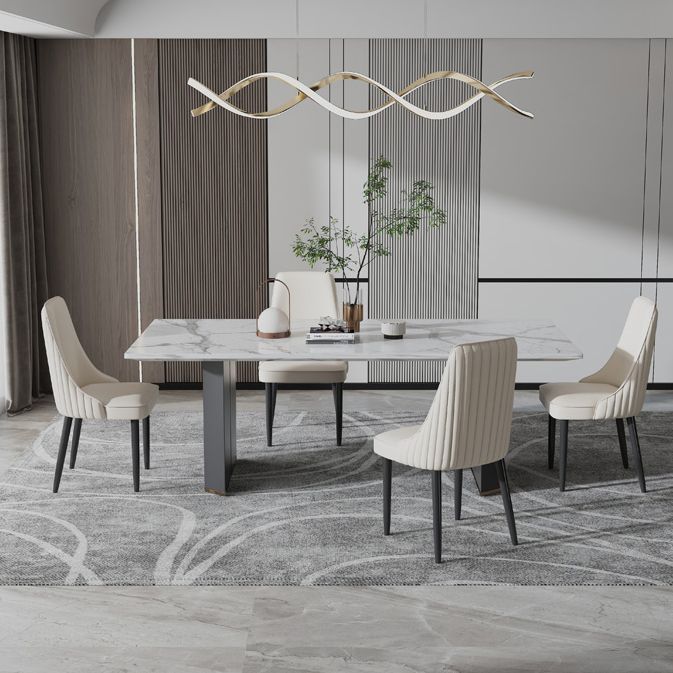 Sedia da pranzo in pelle finta Parsons Casa braccio da pranzo.