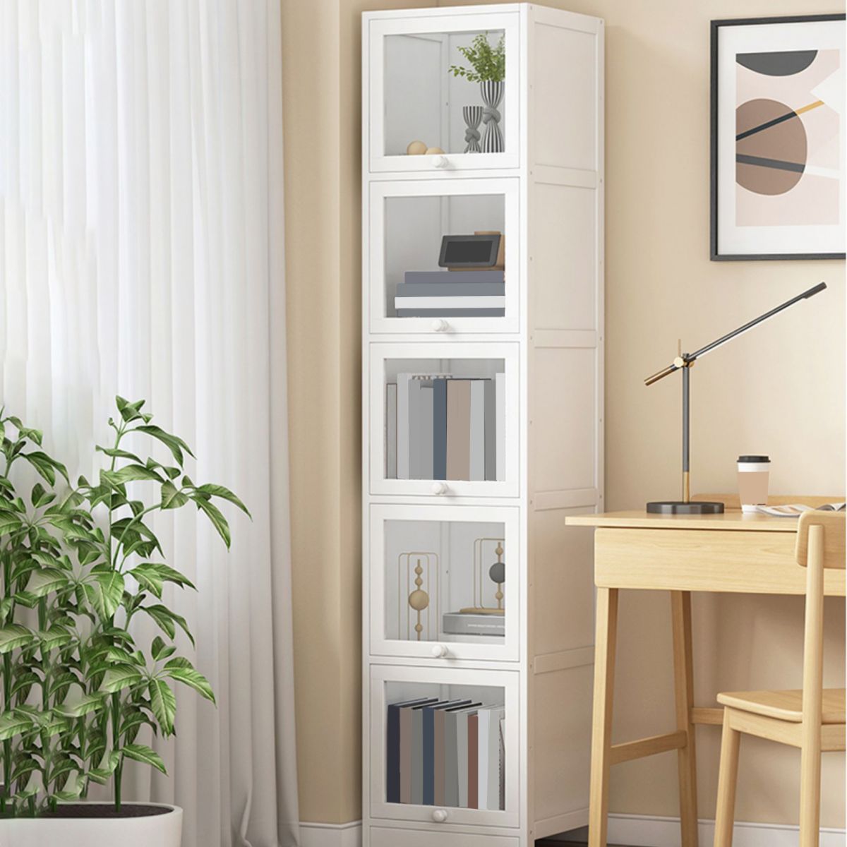 Modern Rectangle Accent Cabinet Rectangle Wood Cabinet with Doors Clearhalo 'Cabinets & Chests' 'cabinets_chests' 'furn' 'furn_cabinets_chests' 'Furniture' 'Living Room Furniture' 1200x1200_60c7e35b-f192-41d9-a223-3935b9921cf7