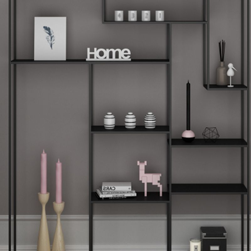 Modern Style Open Shelf Bookcase with Metal Rectangular Shelve Clearhalo 'Bookcases' 'Furniture' 'furniture_bookcases' 'kitchen' 'kitchen_bookcases' 'Living Room Furniture' 'Office Furniture' 1200x1200_60caa38e-9ce8-4316-aef1-456c56504660