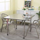 Industrial Square Stainless Steel Dining Table Standard Silver Dining Table for Kitchen Clearhalo ' dining_table' 'Dining Tables & Seating' 'Dining Tables' 'furn' 'furn_dining_table' 'Furniture' 'furniture_dining_table' 'Kitchen & Dining Furniture' 'kitchen&dining_furn' 'kitchen' 'kitchen_dining_table' 1200x1200_60cac31d-edfc-4d9c-b734-0b6dbeea08e9
