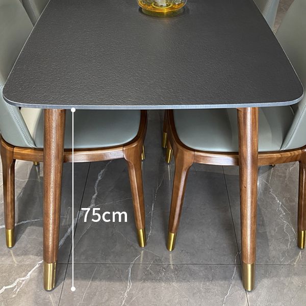 Contemporary Kitchen Dinner Table Rectangle Wood Base Dining Table Clearhalo 'Dining Tables & Seating' 'Dining Tables' 'dining_table' 'furn' 'furn_dining_table' 'Furniture' 'Kitchen & Dining Furniture' 1200x1200_60cb9b56-eb26-4ff7-83bd-53b9fe4aa5e0