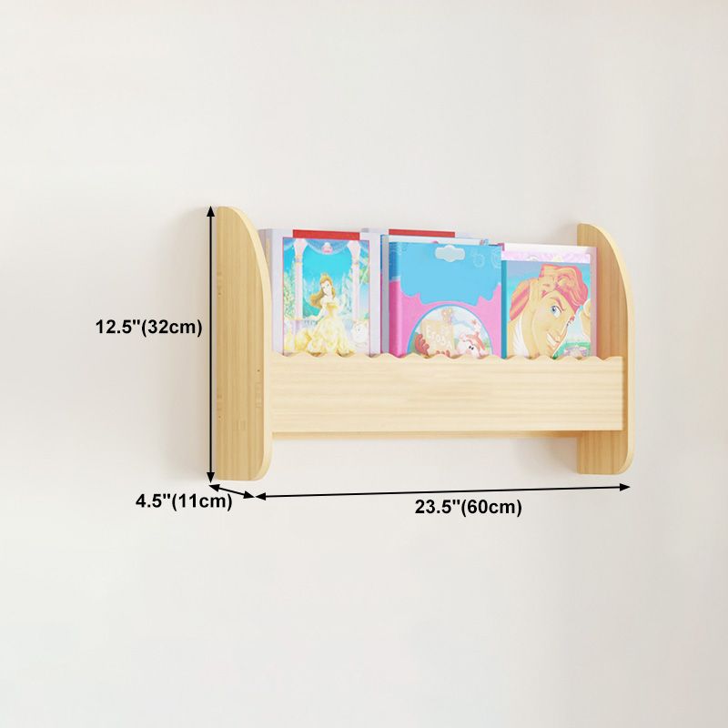 Contemporary Style Bookshelf Solid Wood Wall Mounted Bookcase for Home Office Clearhalo 'Bookcases' 'furn' 'furn_bookcases' 'Furniture' 'furniture_bookcases' 'kitchen' 'kitchen_bookcases' 'Living Room Furniture' 'Office Furniture' 1200x1200_60cd358c-da2c-4f37-a21e-3621990383a6