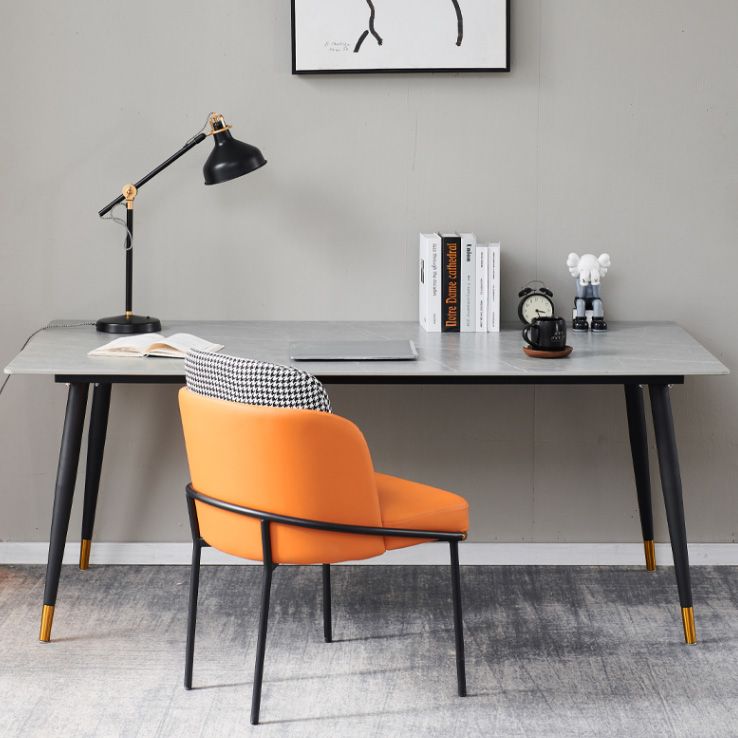 Rectangle Traditional Luxury Table Sintered Stone Table with 4 Black Legs Clearhalo ' dining_table' 'Dining Tables & Seating' 'Dining Tables' 'furn' 'furn_dining_table' 'Furniture' 'furniture_dining_table' 'Kitchen & Dining Furniture' 'kitchen&dining_furn' 'kitchen' 'kitchen_dining_table' 1200x1200_60cd453d-fdac-434d-8da6-4a5dce468cbf