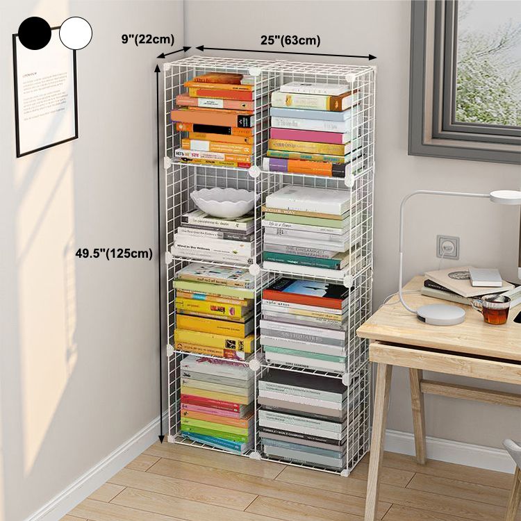 Contemporary Geometric Book Shelf 8.66" Wide Metal Shelf Bookcase Clearhalo 'Bookcases' 'furn' 'furn_bookcases' 'Furniture' 'Office Furniture' 1200x1200_60cdfa6d-f872-4e5b-9d20-b12399525572