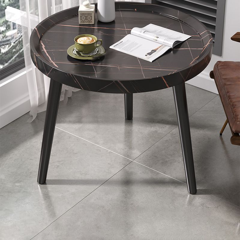 Table de l'extrémité moderne de 3 jambes en bois massif minimaliste