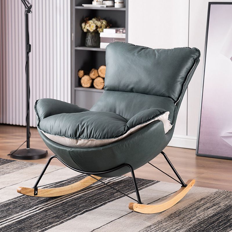 Indoor Single Rocking Chair Modern Style Lazy Rocking Chair for Bedroom