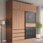Brown Wardrobe Closet Contemporary Wardrobe Cabinet with Drawer
