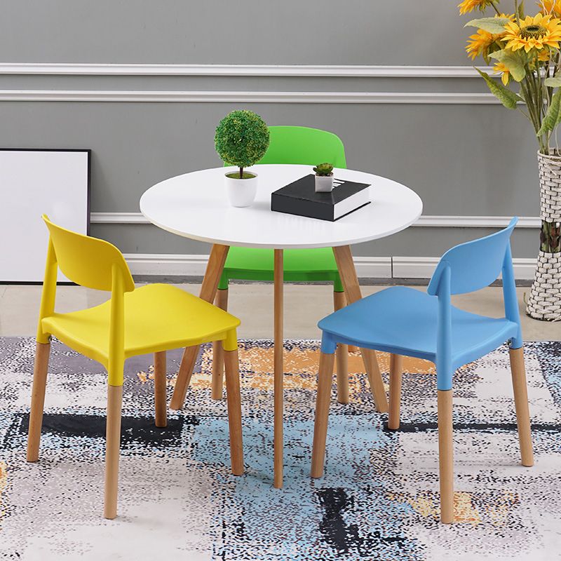 Wood Scandinavian Kitchen Dining Room Chair Open Back Side Chair Clearhalo 'Dining Chairs' 'Dining Tables & Seating' 'dining_chair' 'furn' 'furn_dining_chair' 'Furniture' 'furniture_dining_chair' 'Kitchen & Dining Furniture' 1200x1200_60d5de48-fe92-49c0-902a-2e79be444f05