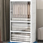 Hinged Wardrobe Armoire with Legs Contemporary Storage Cabinet