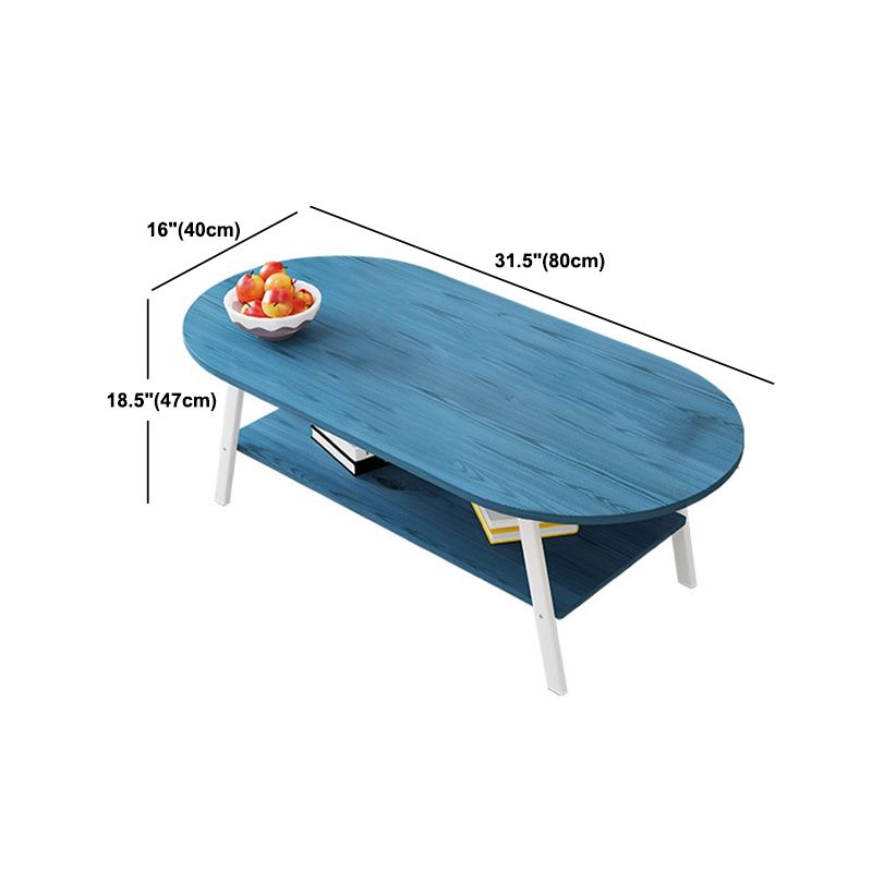 Eigentijdse koffiecocktailtafel Houten salontafel met 4 poten