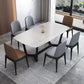 Industrial Style Dining Site Table Rectangle Stone Table with Trestle Base Clearhalo ' dining_table' 'Dining Tables & Seating' 'Dining Tables' 'furn' 'furn_dining_table' 'Furniture' 'furniture_dining_table' 'Kitchen & Dining Furniture' 'kitchen&dining_furn' 'kitchen' 'kitchen_dining_table' 1200x1200_60d8e4cb-0298-412d-a117-bedfa455e7d7