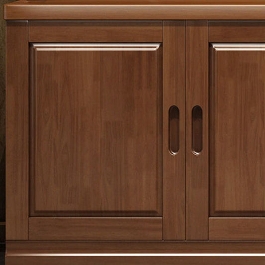 Console TV in legno massiccio tradizionale Open Car stoccaggio TV con mobile