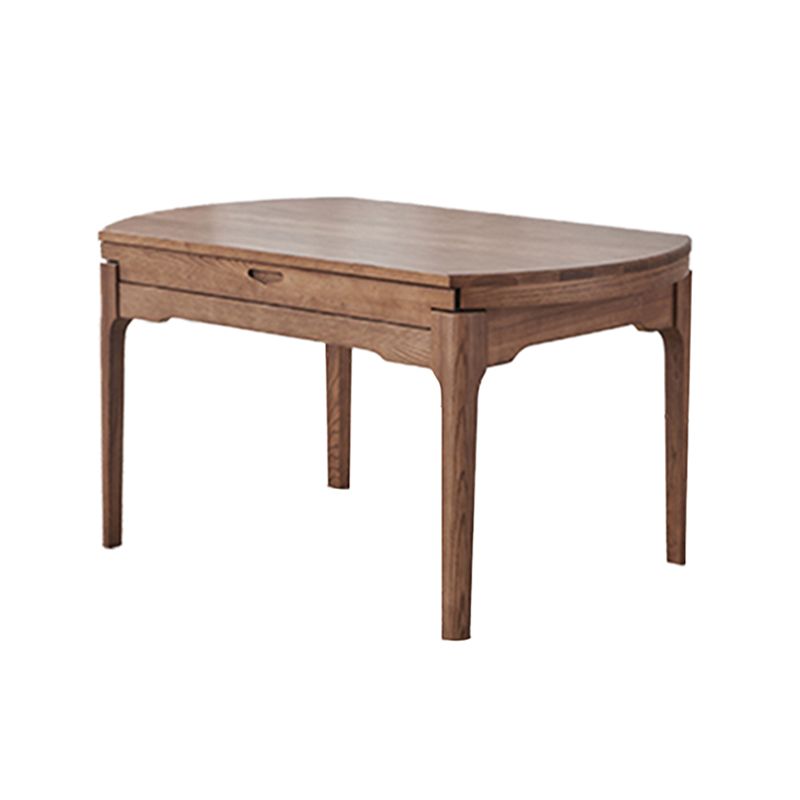 Modern Style Brown Dining Table Round Solid Wood Dining Table with 4 Legs for Living Room Clearhalo ' dining_table' 'Dining Tables & Seating' 'Dining Tables' 'furn' 'furn_dining_table' 'Furniture' 'furniture_dining_table' 'Kitchen & Dining Furniture' 'kitchen&dining_furn' 'kitchen' 'kitchen_dining_table' 1200x1200_60da49a7-dec7-45cd-8343-5bf048bf5f37