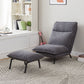 30.11" Wide Velvet Convertible Chair Armless Chair with Removable Cushions