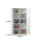 Moderner Style -Scharnier -Türgarderobe für Home Grey Metal Cabinet