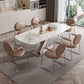Luxury Sintered Stone Top Dining Set Rectangle 1/5/7 Pieces Dining Room Table Set