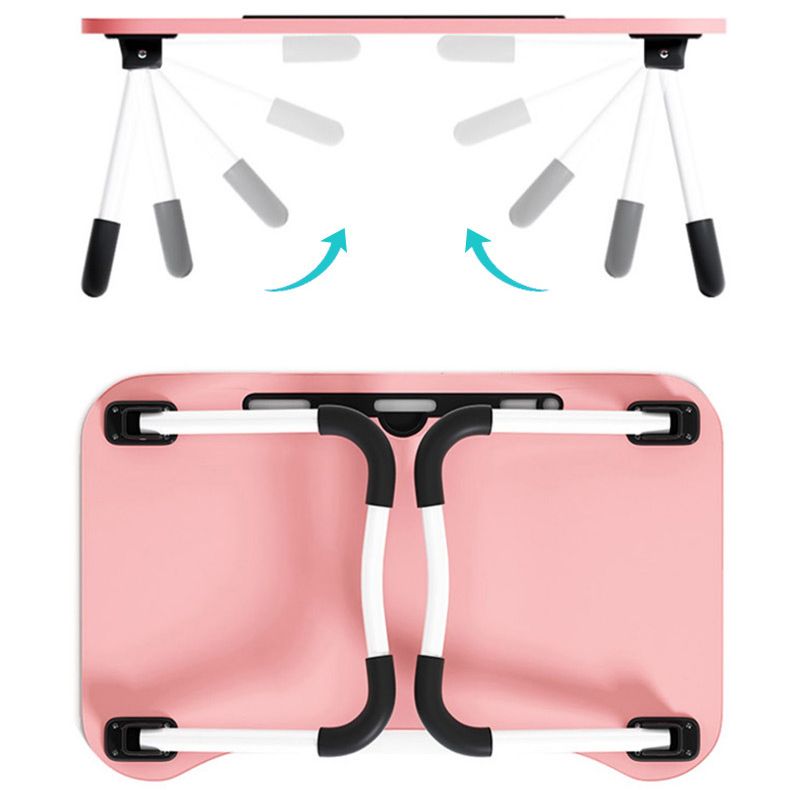 Modern Wood Writing Desk Floating drijvend 15,75 "W -laptoptafel met slee -basis