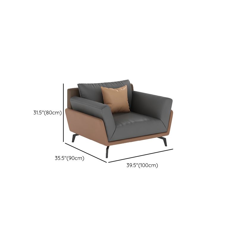 Black Faux Leather Flared Arm Chesterfield Sofa Industrial Style Seating Clearhalo 'furn' 'furn_sofas' 'Furniture' 'Living Room Furniture' 'Sofa' 'sofas' 1200x1200_60dfe1df-ba8c-4df9-acf2-d1e424a47d9a