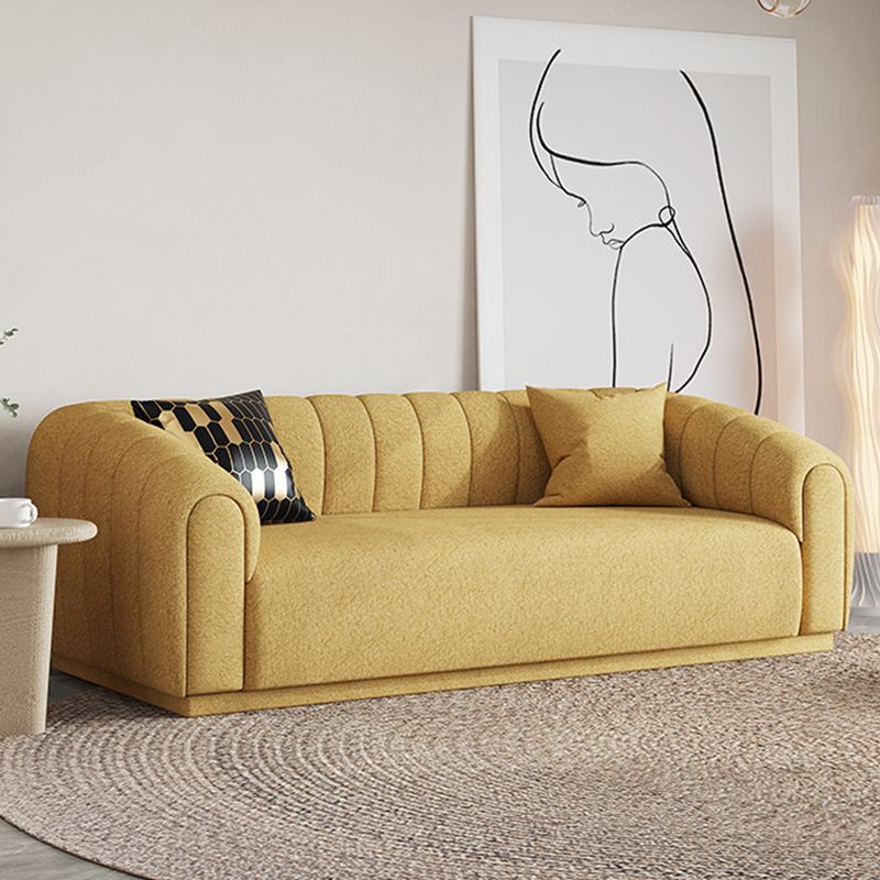 Contemporary Sewn Pillow Back Sofa Tuxedo Arm Wool Sofa - 2/3-Seater Clearhalo 'furn' 'furn_sofas' 'Furniture' 'Living Room Furniture' 'Sofa' 'sofas' 1200x1200_60e07e21-e1b8-4c42-9f0d-3ac17811cc5e