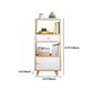 Modern Wooden Bookshelf Closed Back Bookcase for Home Office