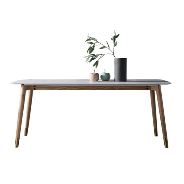 Rectangle Luxury Dining Table Two-Color Fixed Table with Sintered Stone Clearhalo ' dining_table' 'Dining Tables & Seating' 'Dining Tables' 'furn' 'furn_dining_table' 'Furniture' 'furniture_dining_table' 'Kitchen & Dining Furniture' 'kitchen&dining_furn' 'kitchen' 'kitchen_dining_table' 1200x1200_60e1c082-4f33-472b-8144-de46a5b23ffc
