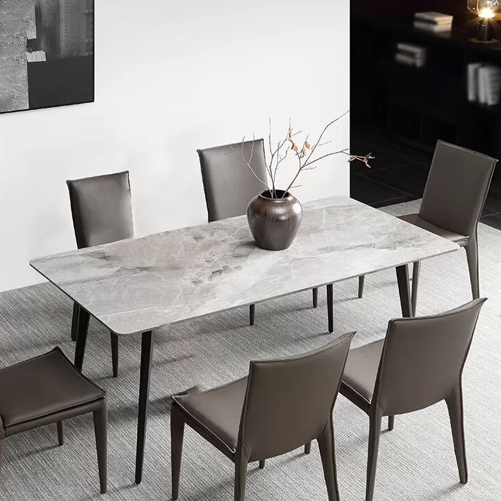 Modern 1/2/5/7 Pieces Dining Set Rectangle White Dining Table Set for Home Use Clearhalo 'Dining Room Sets' 'Dining Tables & Seating' 'dining_room_set' 'furn' 'furn_dining_room_set' 'Furniture' 'furniture_dining_room_set' 'Kitchen & Dining Furniture' 'kitchen&dining_furn' 'kitchen' 1200x1200_60e3b22c-ad3c-49c8-b3e6-f9bfe7352ecd