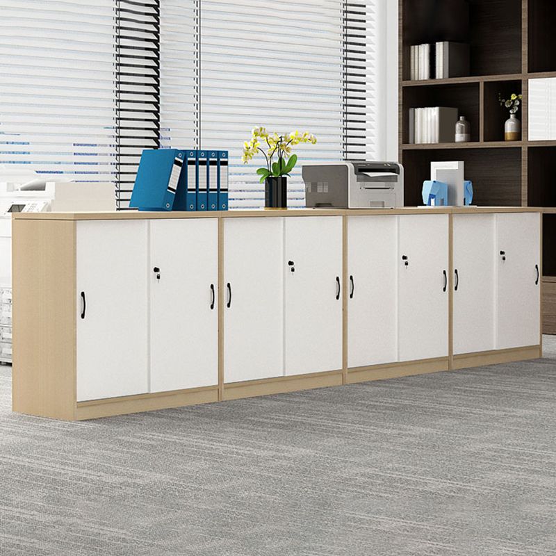 Babor de archivos de madera de archivo lateral de estilo moderno para la oficina en casa