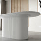 Solid Wood Base Contemporary Oval Dining Table White Top Table with Pedestal Base Clearhalo ' dining_table' 'Dining Tables & Seating' 'Dining Tables' 'furn' 'furn_dining_table' 'Furniture' 'furniture_dining_table' 'Kitchen & Dining Furniture' 'kitchen&dining_furn' 'kitchen' 'kitchen_dining_table' 1200x1200_60e49b94-542f-4c08-8d4b-499a15d18683