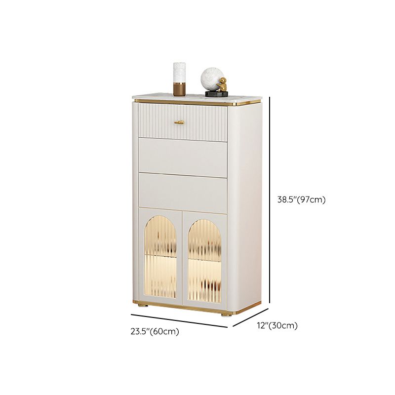 11,7 inch brede opbergkist Klassiek Glam-dressoir met 1/2/3 laden