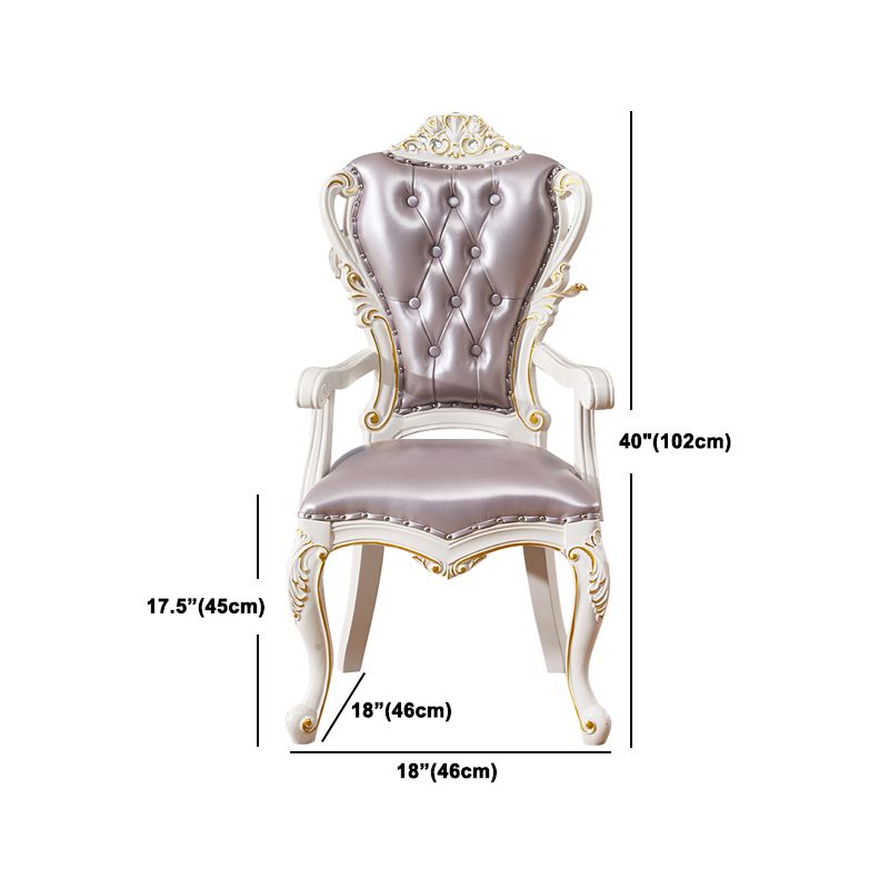 ビクトリアスタイルの長方形テーブルセット1/2/7ピース家に向けてダイニングセット