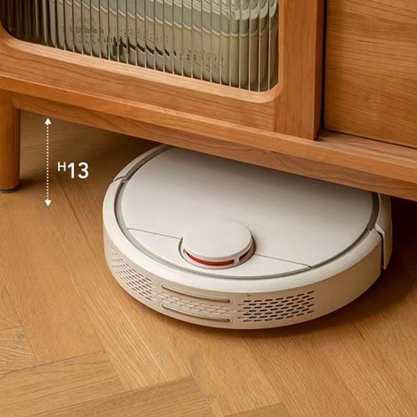 Sideboard in legno massiccio di pino del server da pranzo marrone moderno con porta di vetro