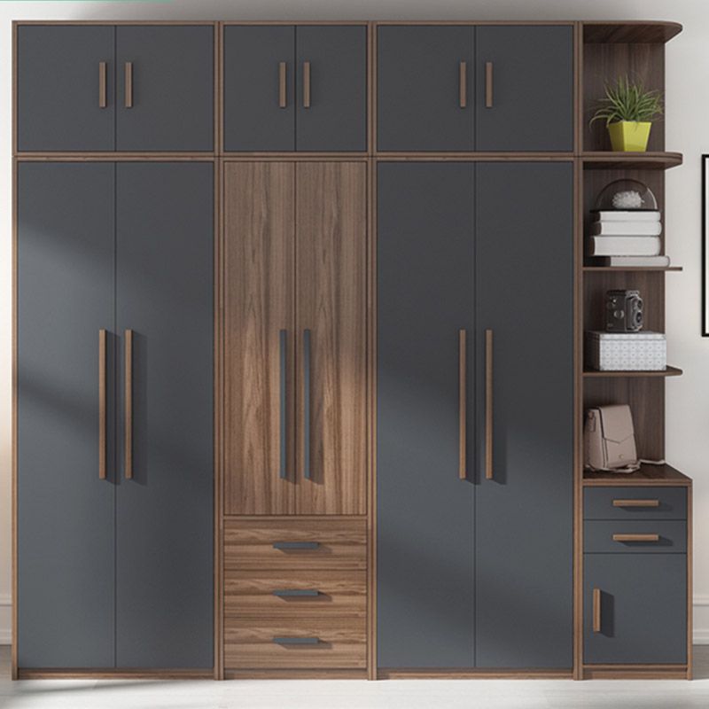 Contemporary Wardrobe Armoire Engineered Wood Wardrobe Closet