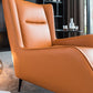 35.43" Wide Leather Wingback Chair in Orange with Black Basic Four Leg Clearhalo 'Accent Chairs' 'accent_chairs' 'Chairs & Seating' 'furn' 'furn_accent_chairs' 'Furniture' 'Living Room Furniture' 1200x1200_60e91d8a-b9c7-4e29-b0ac-73f3f2a48065