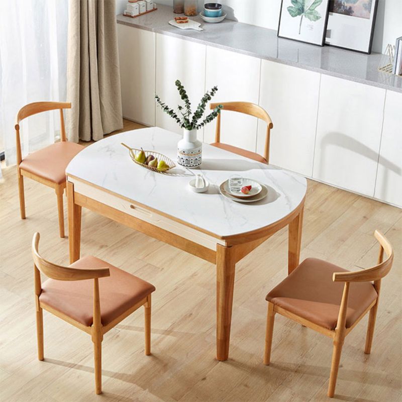 Hedendaagse rechthoekige en rond gemakkelijke vouwtafel met 4 voet