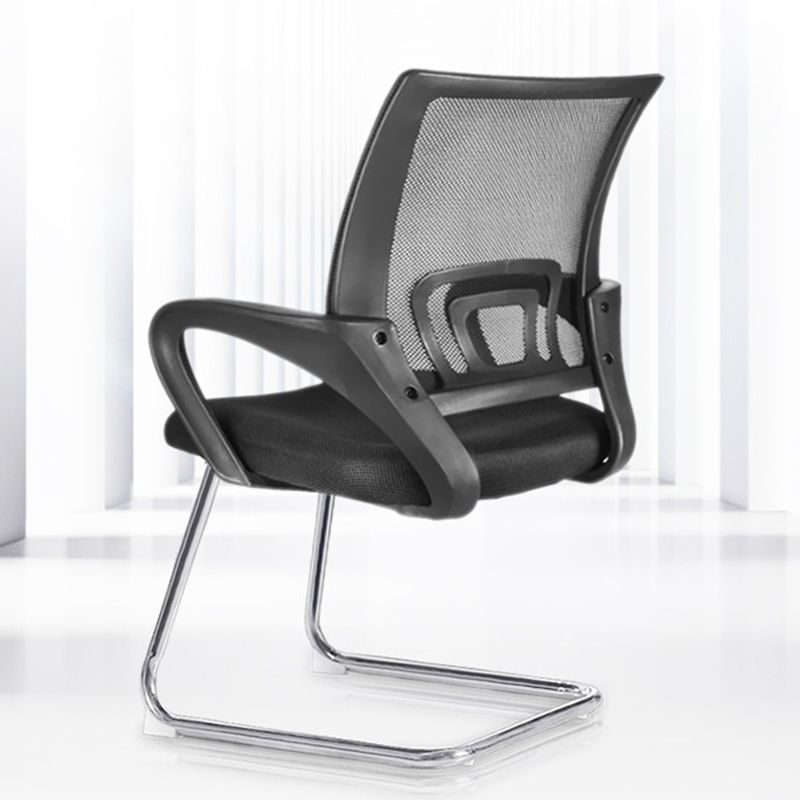 Nessuna sedia da scrivania a braccia fissa a braccia fissa sedia posteriore traspirante