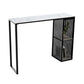 Contemporary Bar Dining Table Stone Rectangle Bar Table with Sled Base Clearhalo 'Bar Furniture' 'Bar Tables' 'bar_tables' 'furn' 'furn_bar_tables' 'Furniture' 'furniture_bar_tables' 'Kitchen & Dining Furniture' 1200x1200_60eb06c3-c556-4863-aa03-d535b4f4fcd1