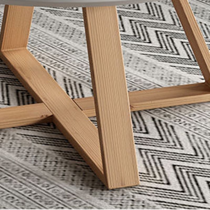 Nordic Style Cocktail Table Multi-color Selection Solid Wood Material Round Coffee Table Clearhalo 'Coffee & Accent Tables' 'Coffee Tables' 'coffee_tables' 'furn' 'furn_coffee_tables' 'Furniture' 'furniture_coffee_tables' 'Living Room Furniture' 1200x1200_60ebad58-42d7-4187-9c35-3ad60181cef3