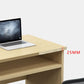 Modern Wooden Writing Desk Rectangular Desk with Shelf for Office