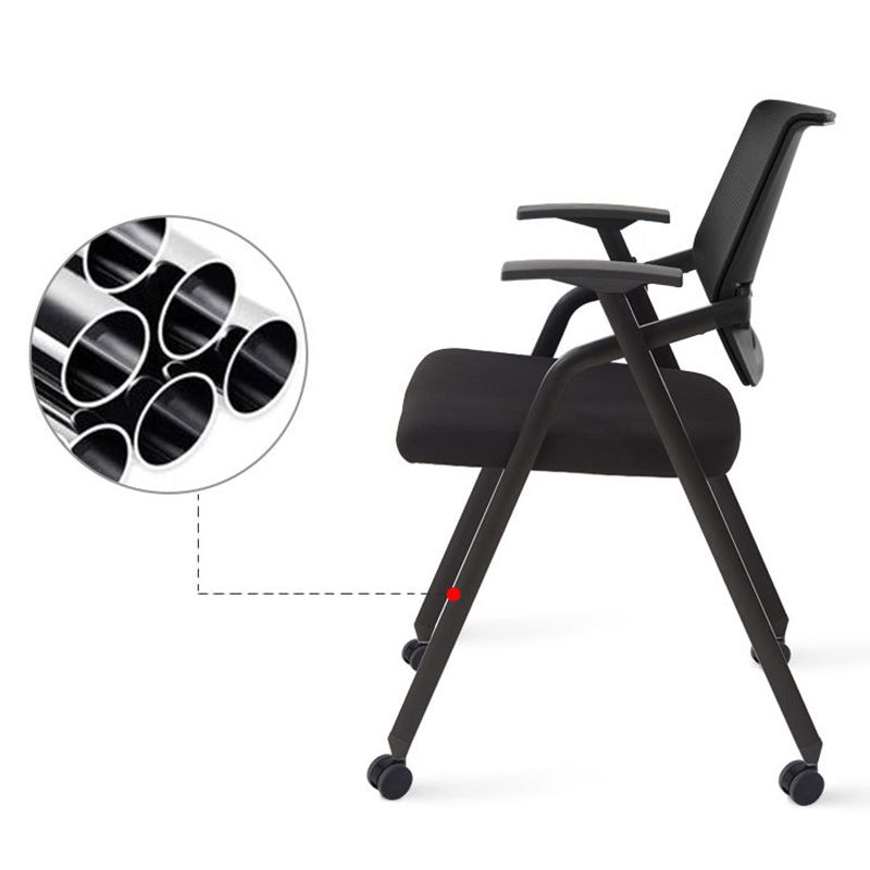 Contemporary Microfiber Arm Chair Conference Mid-Back Office Chair Clearhalo 'furn' 'furn_office_chair' 'Furniture' 'Office Chairs' 'Office Furniture' 'office_chair' 1200x1200_60ef6931-3f05-4580-9d91-ffacdad04985