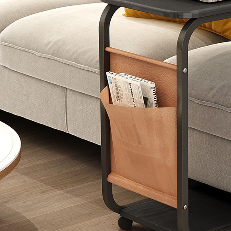 Modern Wood Corner Table Side Rectangular End Table with Storage Clearhalo 'Coffee & Accent Tables' 'End & Side Tables' 'end_side_tables' 'furn' 'furn_end_side_tables' 'Furniture' 'Living Room Furniture' 1200x1200_60f063b1-ec18-49c7-af6c-bfd9057ad34a