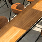 Industrial Trestle Cocktail Bar Table Solid Wood Rectangle Counter Table