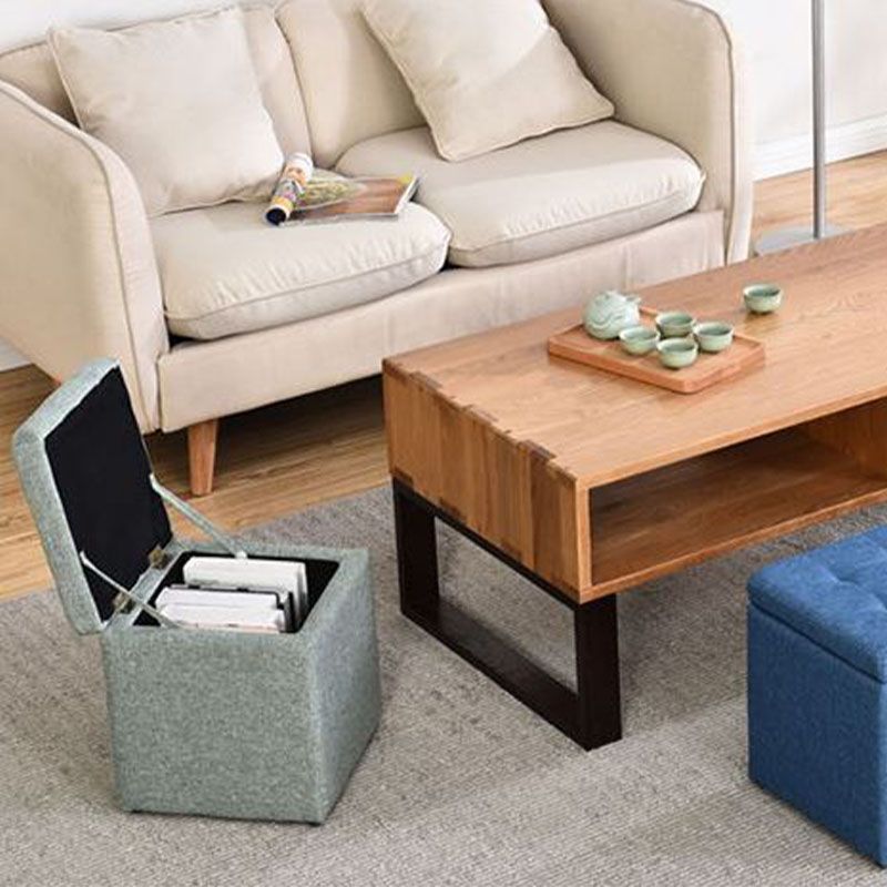 Solid Color Fabric Standard Stool Modern Style Simple Household Footstool Clearhalo 'furn' 'furn_ottomans_poufs' 'Furniture' 'Living Room Furniture' 'Ottomans & Poufs' 'ottomans_poufs' 1200x1200_60f31706-82b3-473e-b93f-c8eba1fe90b9