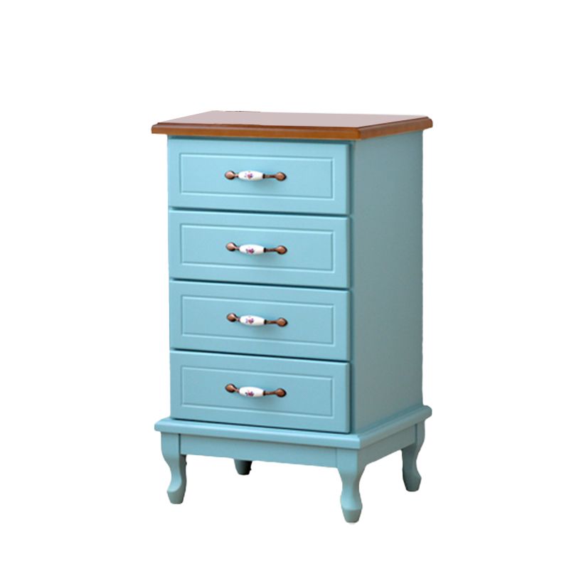 15,74 "Coffre d'accent de large avec tiroirs coffre en bois massif avec des jambes de cabriole