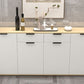 Sideboard in legno ingegnerizzato per la parte contemporaneo bianco per sala da pranzo