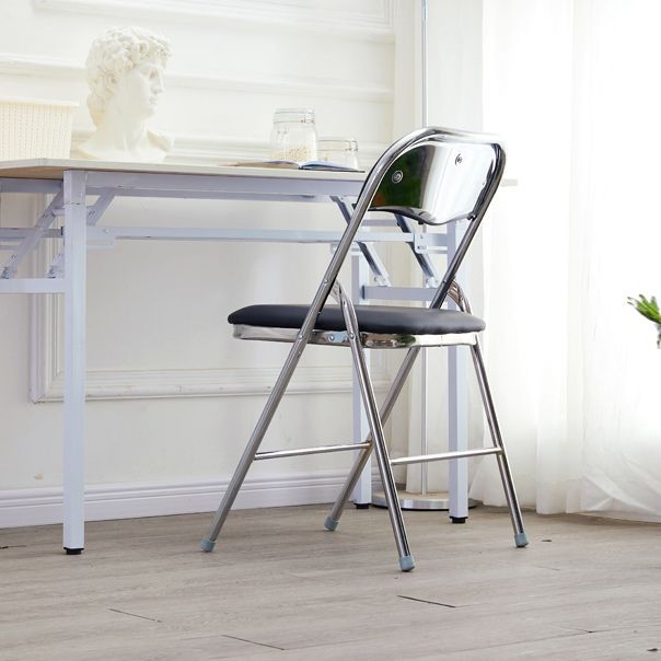 Moderne stijl metalen open rug vouwen armloze eetkamerstoelen (set van 1/4/8)