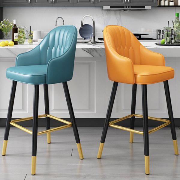 Scandinavian Home Armed Stool Matte Finish Upholstered Bar Stools Clearhalo 'Bar Furniture' 'Bar Stools' 'bar_stools' 'furn' 'furn_bar_stools' 'Furniture' 'furniture_bar_stools' 'Kitchen & Dining Furniture' 1200x1200_60fd4a28-b7b7-4e2d-b532-948a250f6c5f