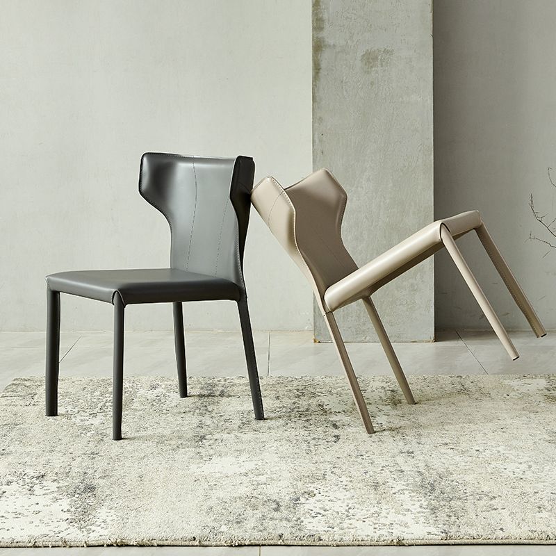 Contemporary Kitchen Wingback Side Chair Armless Dining Chairs Clearhalo 'Dining Chairs' 'Dining Tables & Seating' 'dining_chair' 'furn' 'furn_dining_chair' 'Furniture' 'Kitchen & Dining Furniture' 1200x1200_60fec571-9a2f-4858-93ae-b94a846eadf3