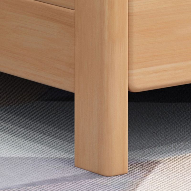 Skandinavische rechteckige Tafel -Kopfteil -Standardbett mit Beinen