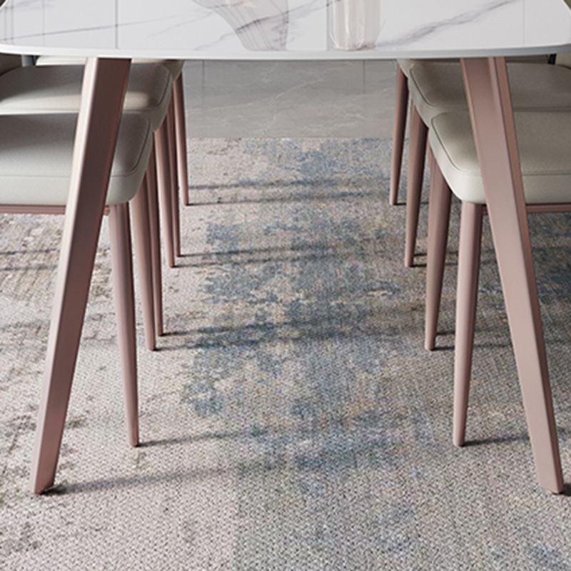 レストラン用の4本の脚を備えたモダンな焼結のトップテーブル長方形のテーブル